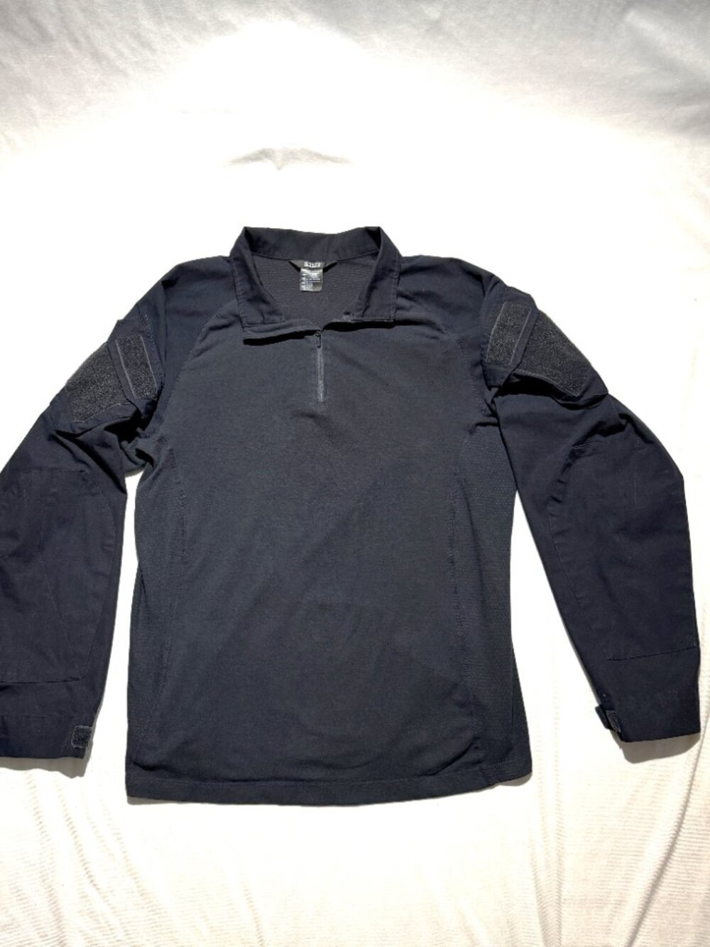 5.11 Tactical Rapid Assault Mens Shirt XL Black Vented 1/4 Zip Long Sleeve - Picture 2 of 10